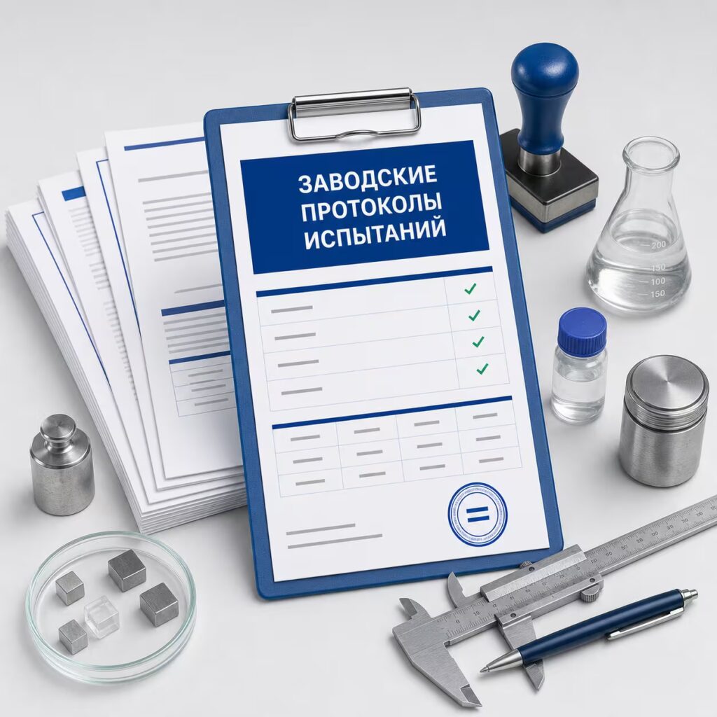 Шаблоны заводских протоколов испытаний для продукции